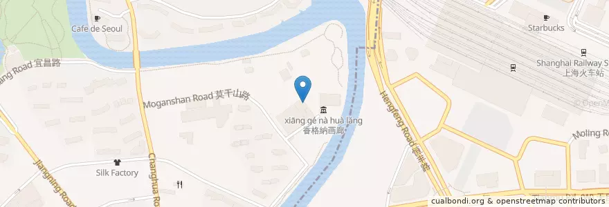 Mapa de ubicacion de Brownie Project en الصين, شانغهاي, 静安区.