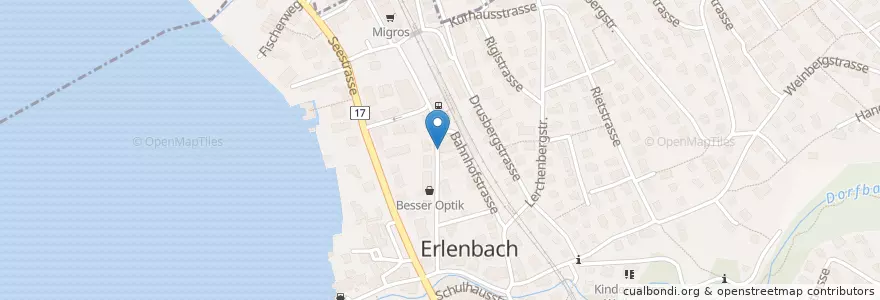 Mapa de ubicacion de Selecta en سويسرا, زيورخ, Bezirk Meilen, Erlenbach (Zh).
