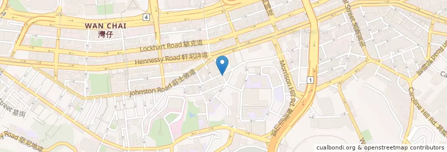 Mapa de ubicacion de 湯美餃子館 en 中国, 广东省, 香港, 香港島, 新界, 灣仔區.