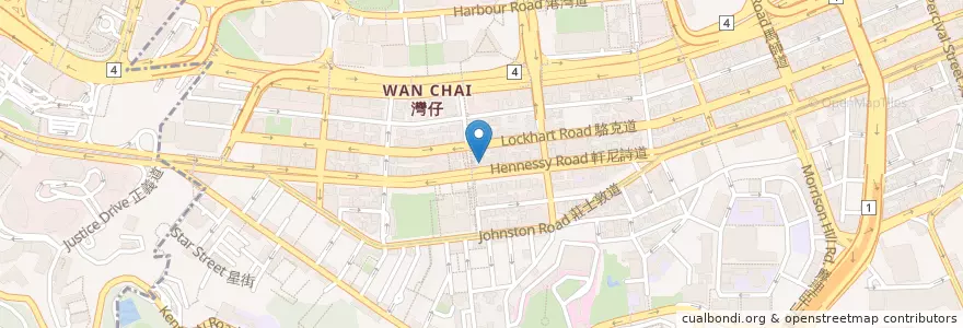 Mapa de ubicacion de 大灣區找換店 Greater Bay Exchange en Cina, Guangdong, Hong Kong, Hong Kong, Nuovi Territori, 灣仔區 Wan Chai District.