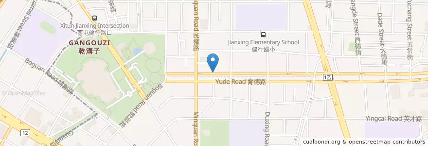 Mapa de ubicacion de Adora Café en Taiwán, Taichung, 北區.