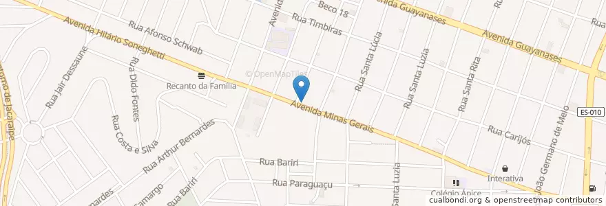Mapa de ubicacion de restaurante bisteca en Brasile, Regione Sudest, Espírito Santo, Região Geográfica Intermediária De Vitória, Região Metropolitana Da Grande Vitória, Microrregião Vitória, Serra.