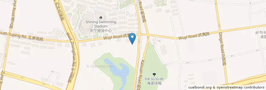 Mapa de ubicacion de Yoo Events and Cafe en الصين, شانغهاي, 长宁区.