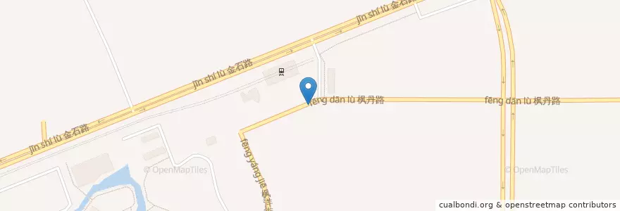 Mapa de ubicacion de 金石滩轻轨站 en الصين, لياونينغ, 金州区, مدينة داليان.