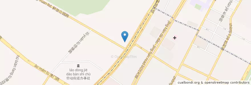 Mapa de ubicacion de 解放中学 en China, Hubei, Wuhan, Jiang'an.