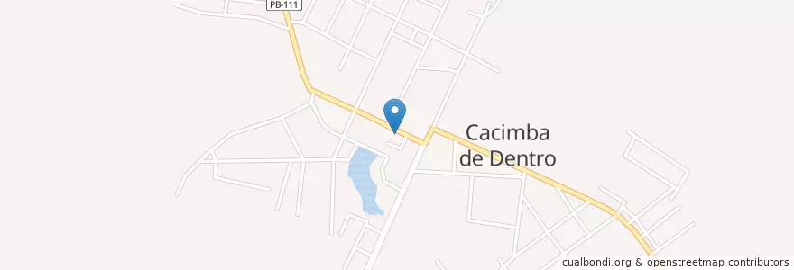 Mapa de ubicacion de Bar e Restaurante Lima en Brasil, Región Nordeste, Paraíba, Região Geográfica Intermediária De João Pessoa, Região Metropolitana De Araruna, Região Geográfica Imediata De Guarabira, Cacimba De Dentro.