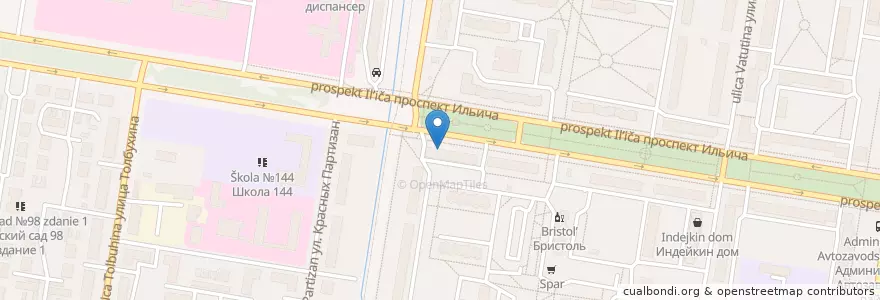 Mapa de ubicacion de Костёр en Russia, Circondario Federale Del Volga, Нижегородская Область, Городской Округ Нижний Новгород.