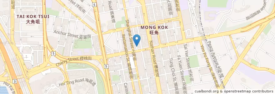 Mapa de ubicacion de 黃錫明醫生 Dr. Wong Sik Ming en Китай, Гуандун, Гонконг, Цзюлун, Новые Территории, 油尖旺區 Yau Tsim Mong District.