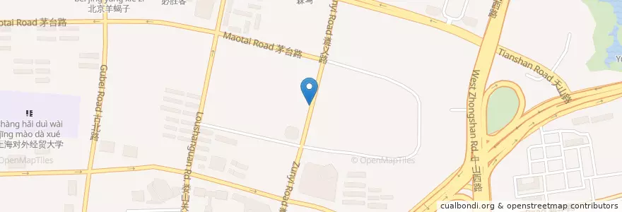 Mapa de ubicacion de 兄弟烤肉店 en 中国, 上海市, 长宁区.