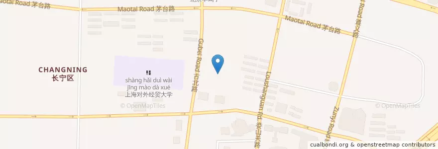Mapa de ubicacion de Chick en 中国, 上海市, 長寧区.