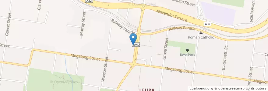 Mapa de ubicacion de Leura Gourmet Cafe & Deli en Australie, Nouvelle Galles Du Sud, Sydney, Blue Mountains City Council.