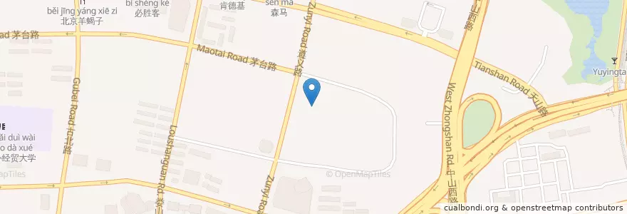 Mapa de ubicacion de 1973 继光香香鸡 en China, Shanghai, Changning.