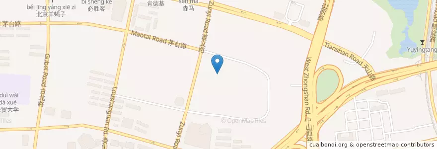 Mapa de ubicacion de 谷田稻香 en 中国, 上海市, 長寧区.