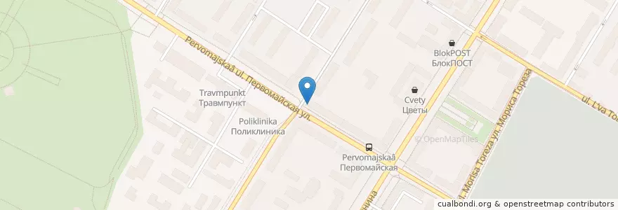 Mapa de ubicacion de Алоэ en Rusia, Центральный Федеральный Округ, Тульская Область, Городской Округ Тула.