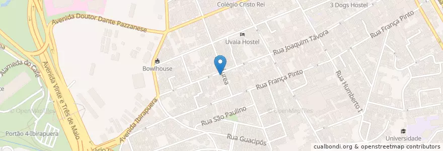 Mapa de ubicacion de Pasta Nostra en Бразилия, Юго-Восточный Регион, Сан-Паулу, Região Geográfica Intermediária De São Paulo, Região Metropolitana De São Paulo, Região Imediata De São Paulo, Сан-Паулу.
