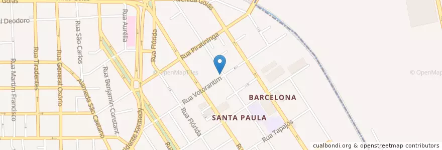 Mapa de ubicacion de Flor de Romã en برزیل, منطقه جنوب شرقی برزیل, سائوپائولو, Região Geográfica Intermediária De São Paulo, Região Metropolitana De São Paulo, Região Imediata De São Paulo, São Caetano Do Sul.