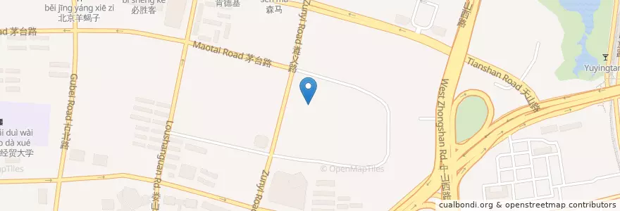 Mapa de ubicacion de 蓓乐鲜 en الصين, شانغهاي, 长宁区.