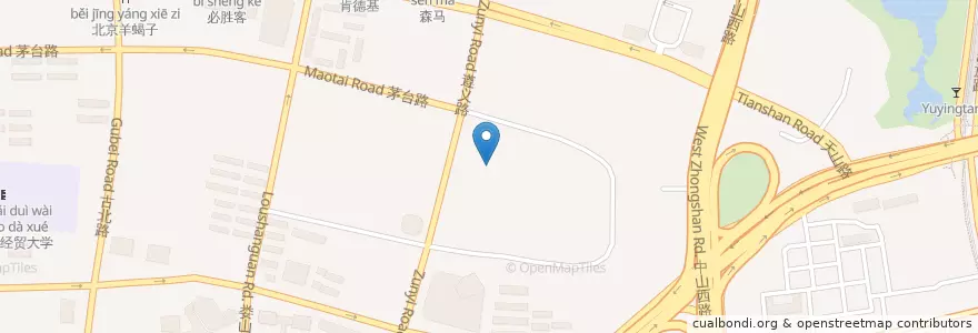 Mapa de ubicacion de 丸来玩趣 en 中国, 上海市, 长宁区.