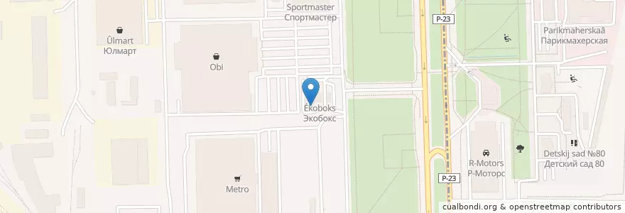 Mapa de ubicacion de Газпромнефть en Russie, District Fédéral Du Nord-Ouest, Oblast De Léningrad, Saint-Pétersbourg, Московский Район, Округ Пулковский Меридиан.