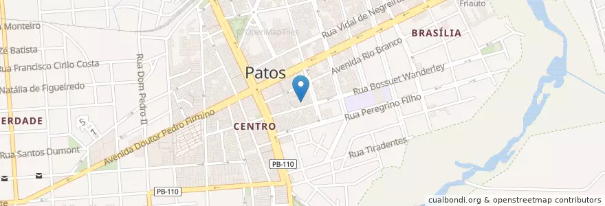 Mapa de ubicacion de Clínica Odontomédica de Patos en برزیل, منطقه شمال شرقی برزیل, پارائیبا, Região Metropolitana De Patos, Região Geográfica Intermediária De Patos, Região Geográfica Imediata De Patos, Patos.