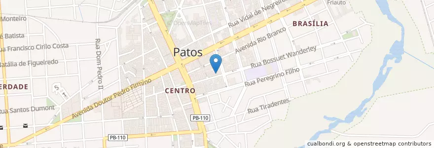 Mapa de ubicacion de Odonto Select en برزیل, منطقه شمال شرقی برزیل, پارائیبا, Região Metropolitana De Patos, Região Geográfica Intermediária De Patos, Região Geográfica Imediata De Patos, Patos.