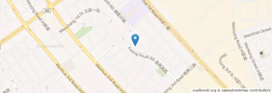 Mapa de ubicacion de 文興公園涼亭 en 台湾, 桃園市, 亀山区.