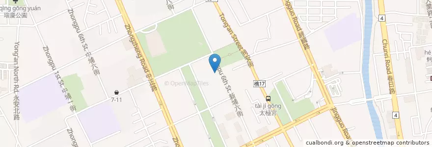 Mapa de ubicacion de 玉山商業銀行 en 臺灣, 桃園市, 桃園區.