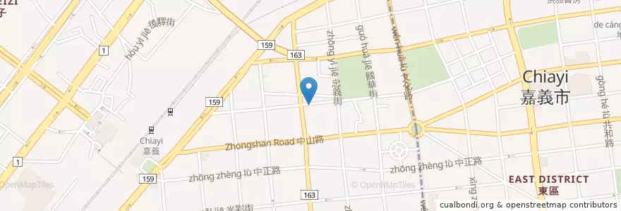 Mapa de ubicacion de 安可綿綿冰店 en Taiwan, Taiwan Province, Chiayi, Chiayi County, West District.