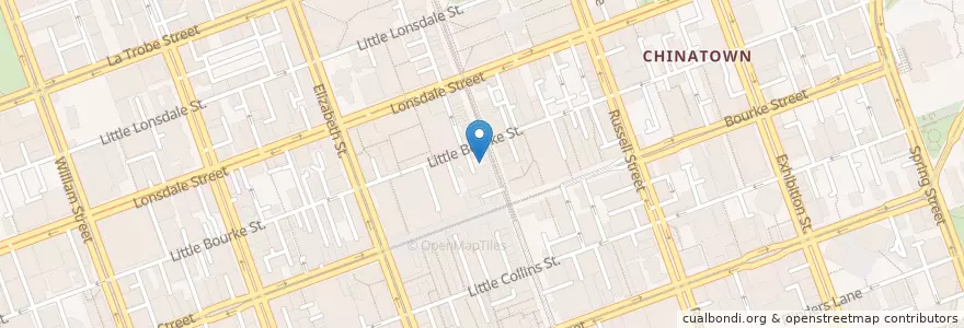 Mapa de ubicacion de Claypot King en Австралия, Виктория, City Of Melbourne.