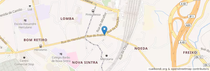 Mapa de ubicacion de Café Amarantino en ポルトガル, ノルテ, Área Metropolitana Do Porto, Porto, Porto, Bonfim.