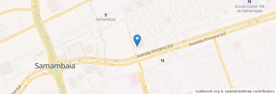 Mapa de ubicacion de Santo Antônio M.Zacaria en 브라질, Região Integrada De Desenvolvimento Do Distrito Federal E Entorno, 중서지방, 연방구, Região Geográfica Intermediária Do Distrito Federal, Região Geográfica Imediata Do Distrito Federal, Samambaia.