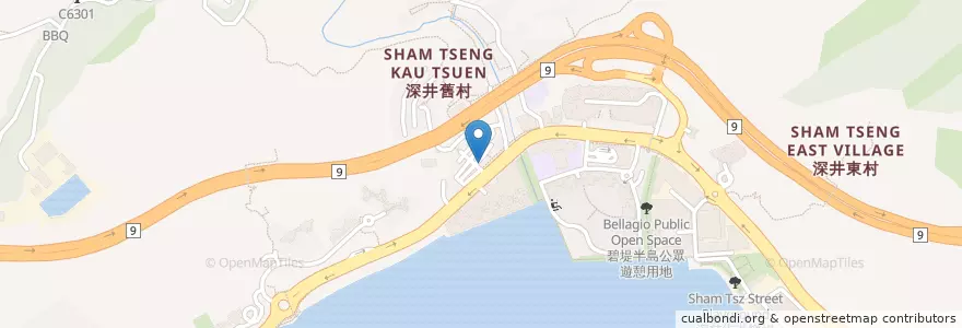 Mapa de ubicacion de Lucky Dessert en 中国, 香港 Hong Kong, 广东省, 新界 New Territories, 荃灣區 Tsuen Wan District.