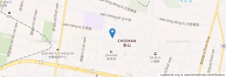 Mapa de ubicacion de 三輪的店 en 타이완, 가오슝시, 펑산구.