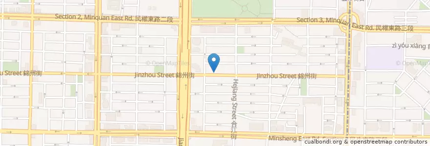 Mapa de ubicacion de 捲餅咬鹿 en Тайвань, Новый Тайбэй, Тайбэй, 中山區.