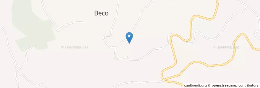 Mapa de ubicacion de Beco en پرتغال, Santarém, Centro, Médio Tejo, Ferreira Do Zêzere, Beco.