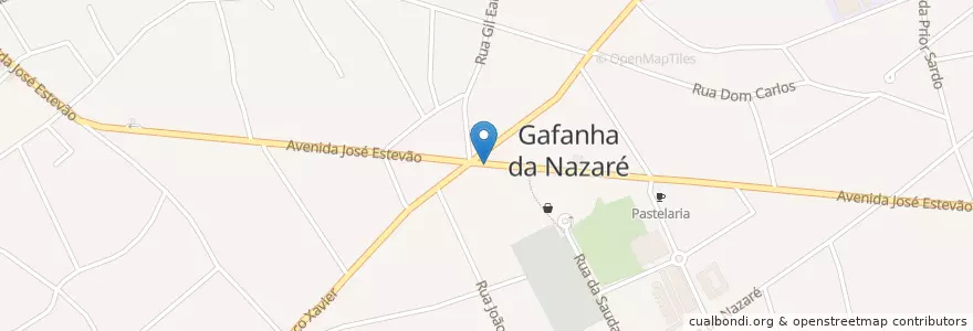 Mapa de ubicacion de Café Luso en 葡萄牙, Aveiro, Centro, Baixo Vouga, Ílhavo, Gafanha Da Nazaré.