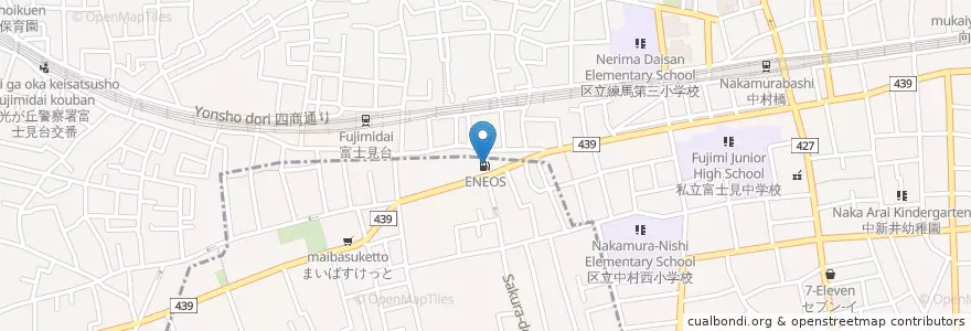 Mapa de ubicacion de ENEOS en اليابان, 東京都, 練馬区.