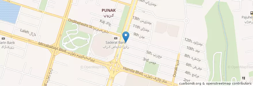 Mapa de ubicacion de آموزشگاه موسیقی سُل en Иран, Тегеран, شهرستان تهران, Тегеран, بخش مرکزی شهرستان تهران.