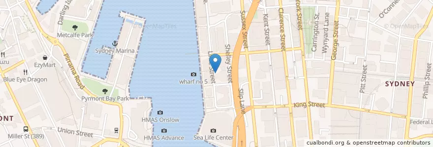Mapa de ubicacion de Lal Qila en Australia, New South Wales, Sydney.