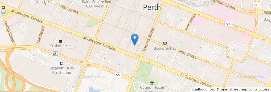 Mapa de ubicacion de C Restaurant en Australie, Australie Occidentale, City Of Perth.
