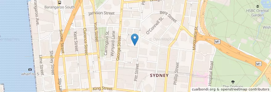 Mapa de ubicacion de Scoota Pizzas en Avustralya, New South Wales, Council Of The City Of Sydney, Sydney.