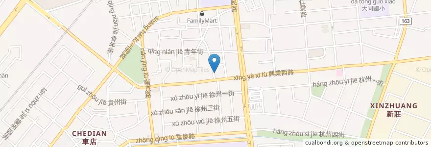 Mapa de ubicacion de 張耿章診所 en 台湾, 台湾省, 嘉義市, 嘉義県, 西区.