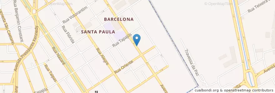 Mapa de ubicacion de Buffet Megauê en Brazilië, Regio Zuidoost, São Paulo, Região Geográfica Intermediária De São Paulo, Região Metropolitana De São Paulo, Região Imediata De São Paulo, Santo André.
