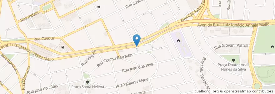Mapa de ubicacion de Galo Jack Mix Bar en 브라질, 남동지방, 상파울루, Região Geográfica Intermediária De São Paulo, Região Metropolitana De São Paulo, Região Imediata De São Paulo, 상파울루.