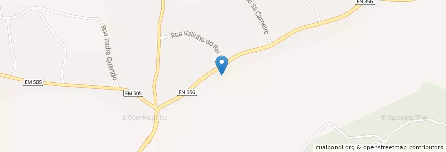 Mapa de ubicacion de Caxarias en Portekiz, Santarém, Centro, Médio Tejo, Ourém, Caxarias.