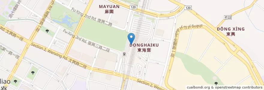 Mapa de ubicacion de Subway en Tayvan, 臺灣省, 新竹縣, 竹北市.