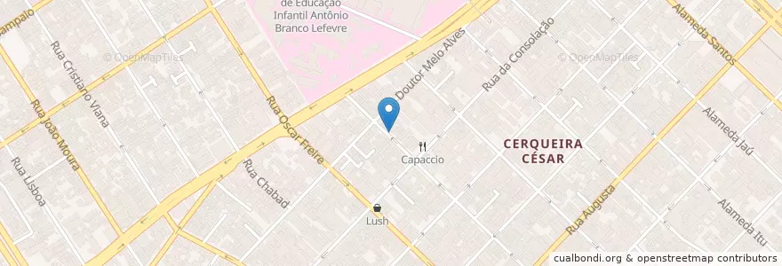 Mapa de ubicacion de 湊 en ブラジル, 南東部地域, サンパウロ, Região Geográfica Intermediária De São Paulo, Região Metropolitana De São Paulo, Região Imediata De São Paulo, サンパウロ.