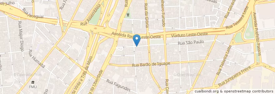 Mapa de ubicacion de レストラン やまもと en ブラジル, 南東部地域, サンパウロ, Região Geográfica Intermediária De São Paulo, Região Metropolitana De São Paulo, Região Imediata De São Paulo, サンパウロ.