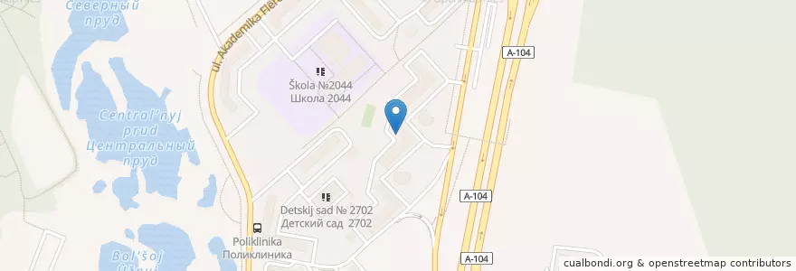 Mapa de ubicacion de SmartyKids en Russia, Distretto Federale Centrale, Москва, Северо-Восточный Административный Округ, Район Северный.