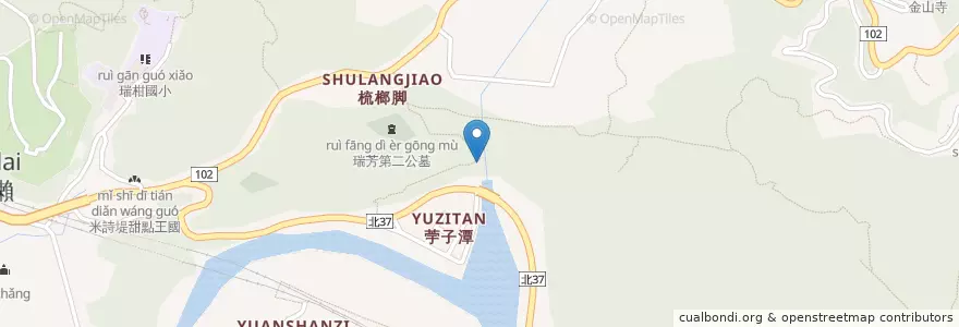 Mapa de ubicacion de 舊福德宮 en Тайвань, Новый Тайбэй, 瑞芳區.